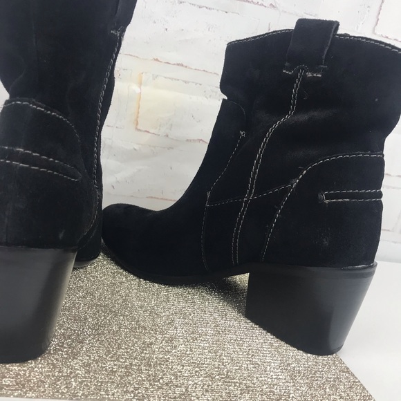 Nib: Vince Camuto-womens Black Suede Boots-Sz:10M - Picture 5 of 10